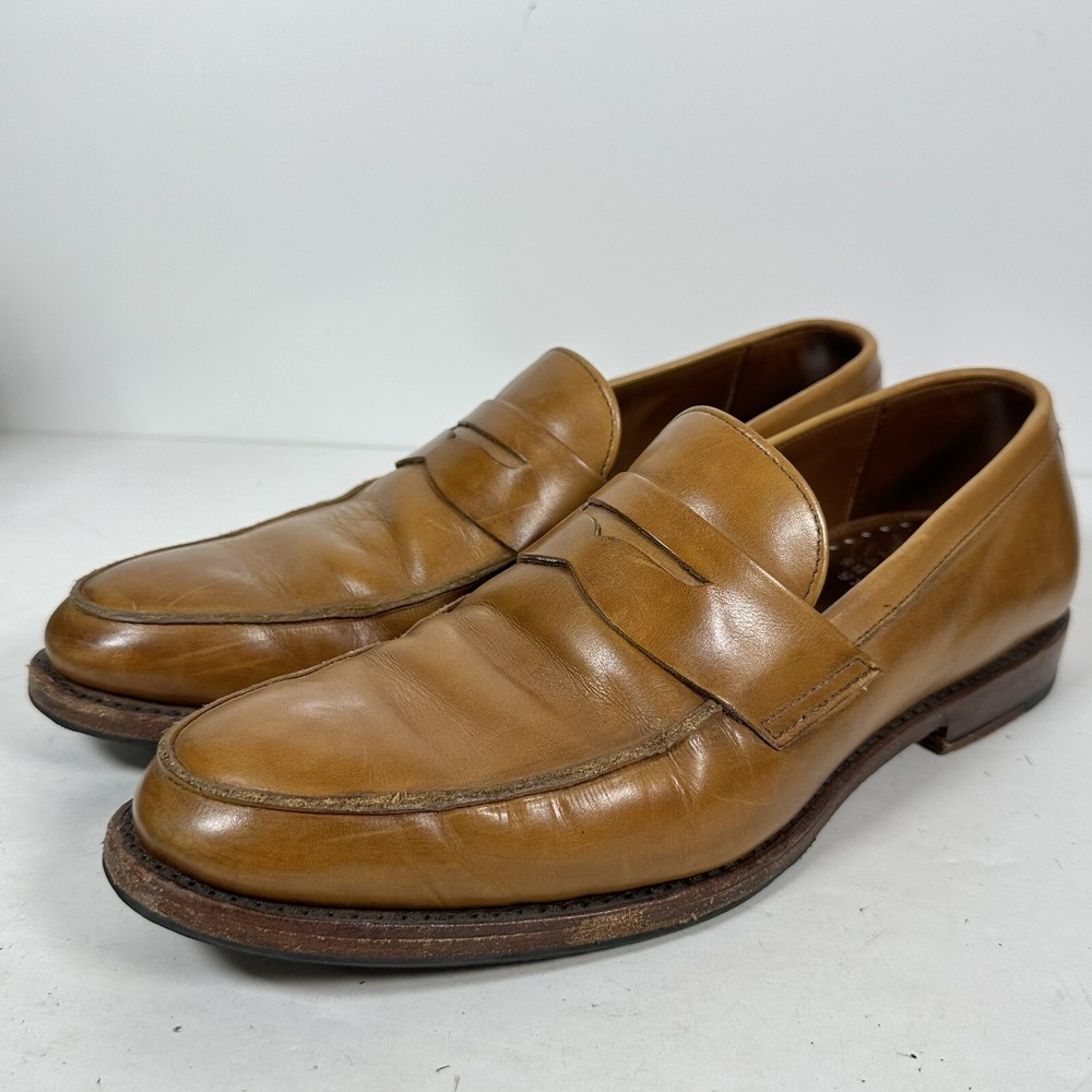 Brooks Brothers Brown Leather Penny Loafers Dress Shoes Mens Size 9.5 D USA Made